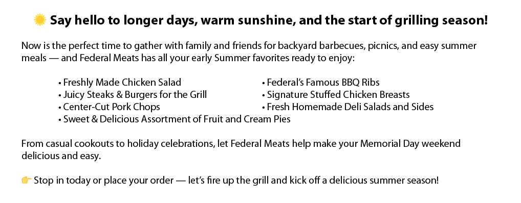 Federal Meats Website Under Maintenance