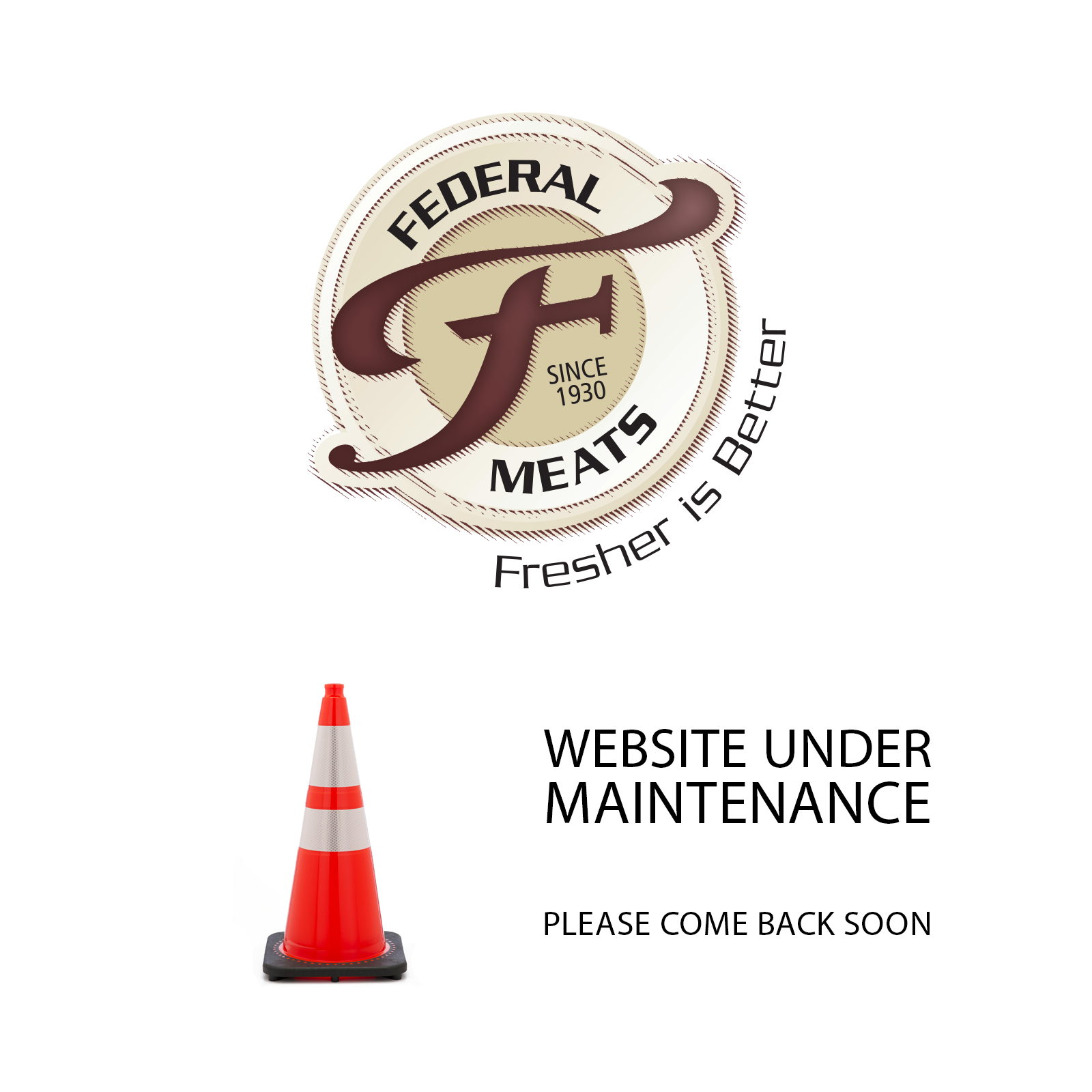 Federal Meats Website Under Maintenance